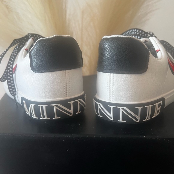 Disney White and Red Sneakers with Heart Accent - Picture 4 of 5